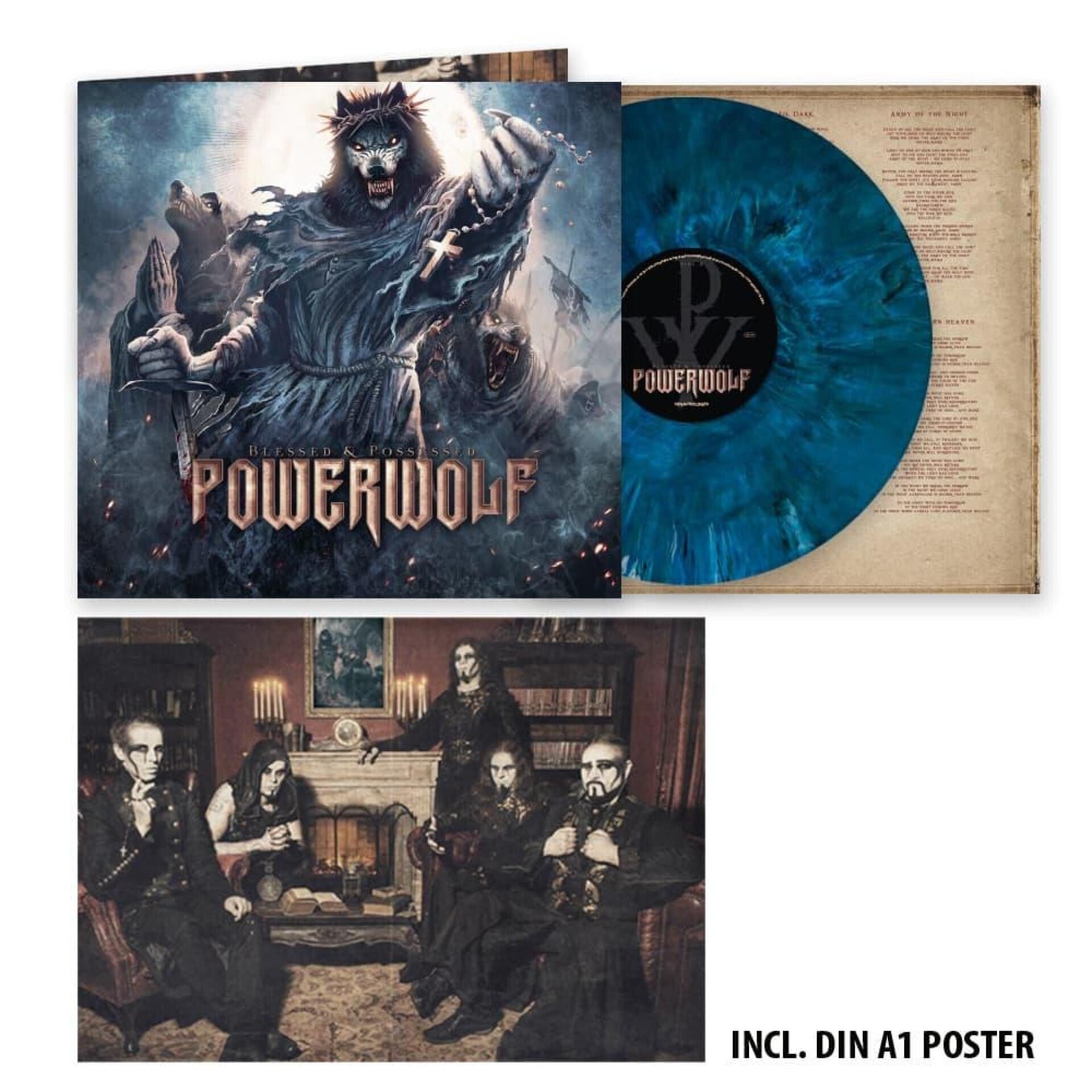 Powerwolf Blessed & Possessed 1-LP Marbled Gatefold (incl. Poster) 404392