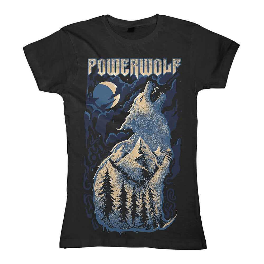 Powerwolf Demons Are a Girls Best Friend Girlie Shirt 57619