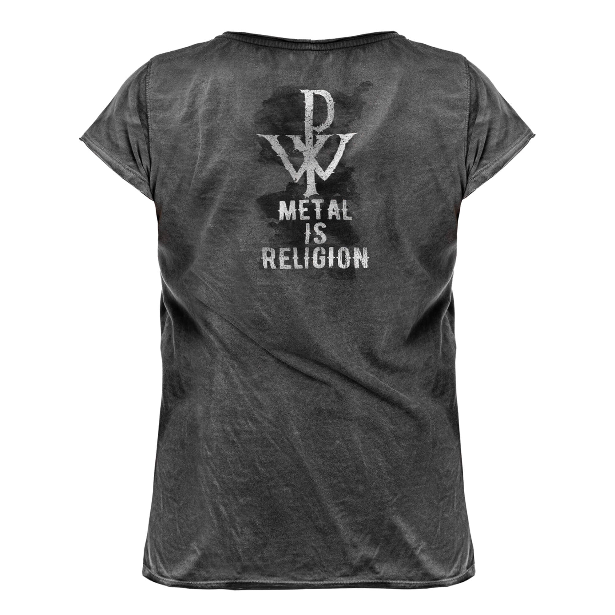 Powerwolf Metal Is Religion - Crest Girlie Shirt 24838