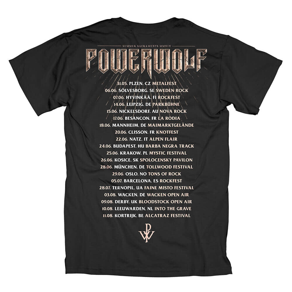 Powerwolf Summer Sacraments 2019 T-Shirt 58298