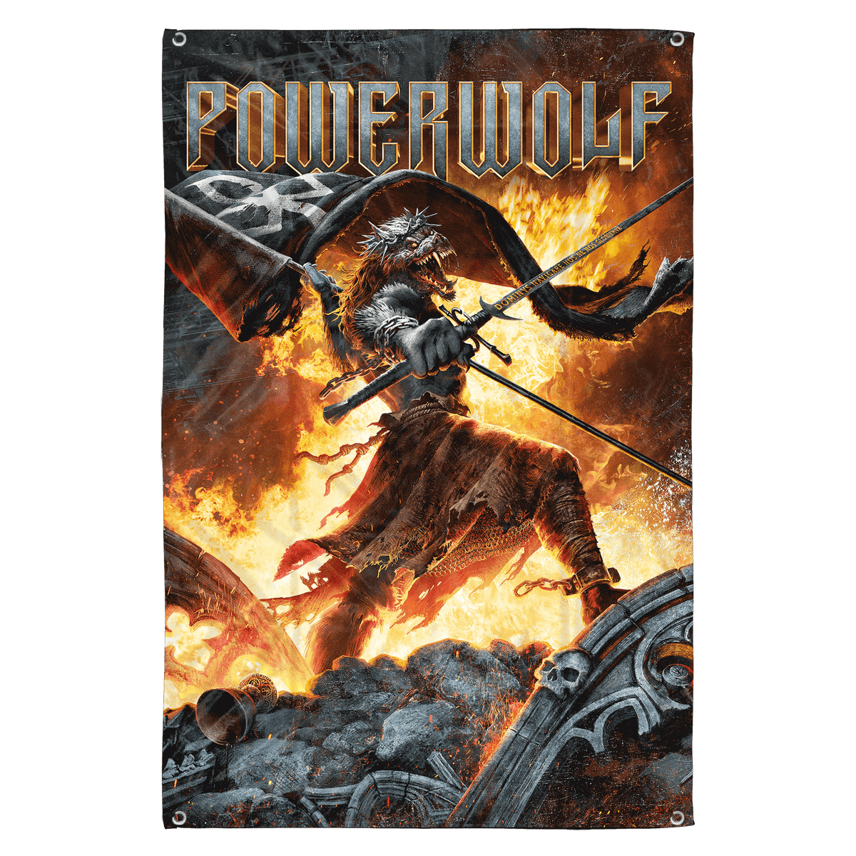 Powerwolf Flag Wildlive - Powerwolf