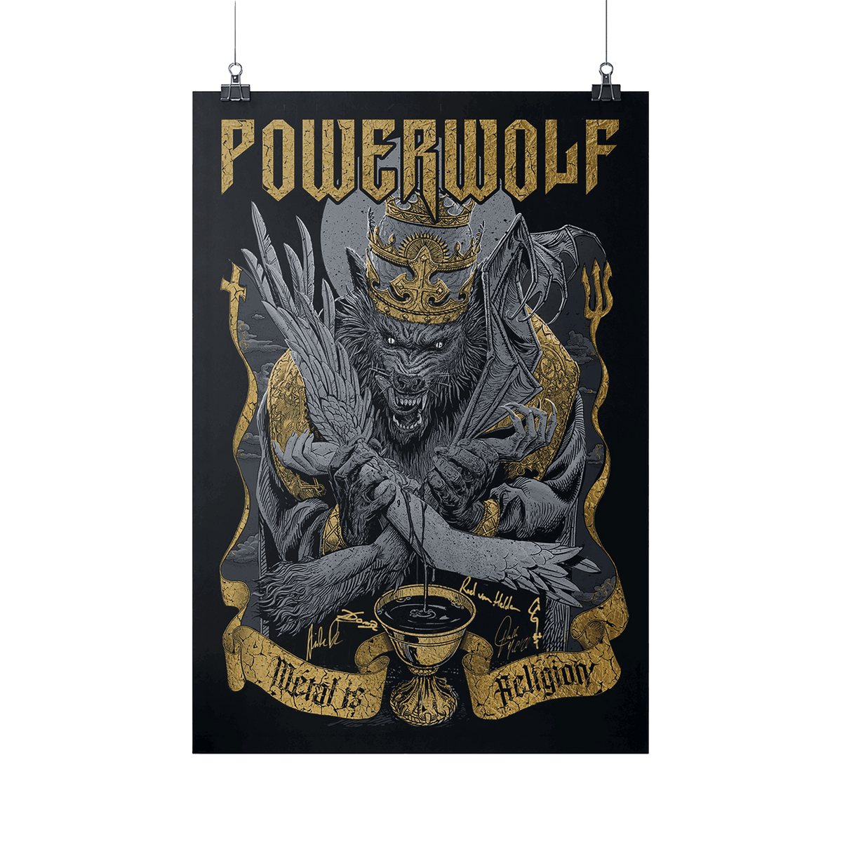 Powerwolf Wolf vs Angel Kunstdruck 464191